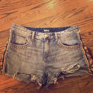 High waisted cut off shorts